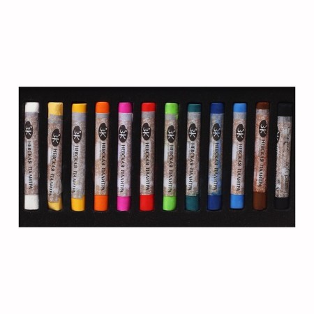 Pastel dry, set 12 colors, Soft, ZHK "Sonnet", D-8 mm /L-60 mm round section, art, 7141223-5