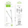 Hoco UPA19, Jack 3.5 mm (M) - Type -C, 1 m, nylon, silver cable