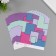 Scrapbooking paper "Bright geometry" density 180 grams set 10 pcs 15.5x17 cm