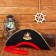 Pirate Hat "Queen of the Seven Seas", adult, district 56-58