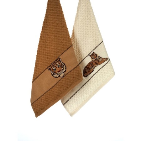 Set of terry napkins Diva Afrodita Ceylin "Tiger", size 40x60 cm, 2 pcs-3