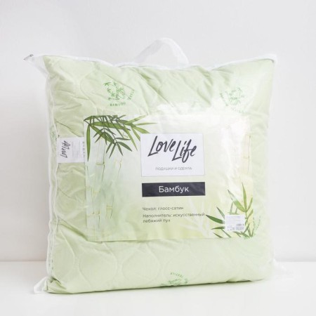 Lovelife bamboo pillow 70*70 cm, gloss-satin, 100% p/e-2