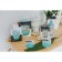 Orthodontic dummy nipple, silicone, +0x., Biryuza color