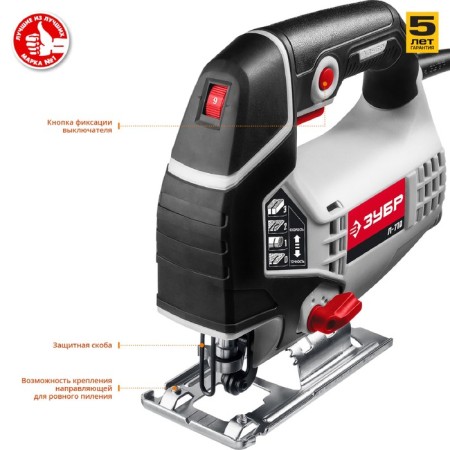 Electric bison "bison" L-710, 710 W, stroke 19 mm, 0-3000 move/min, cartridge T-shaped-3