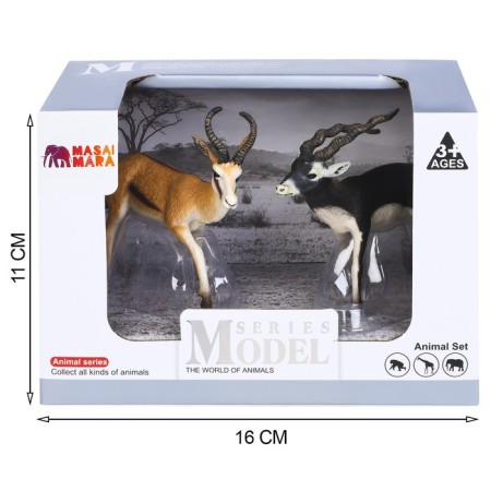A set of figures "World of Wild Animals: Antelopes Jayran and Garn", 2 figures-4
