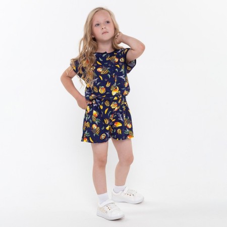 Overalls for girls, black color, height 110-2