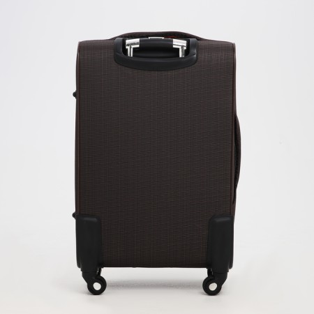 Small 24 suitcase "on lightning, code castle, with extension, brown color-6