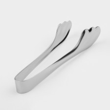Sugar forceps, h = 10 cm, thickness 0.8 mm, silver color