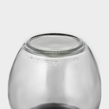 Glass Bank for bulk products, 350 ml, with a chick lid-3