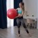 Fitball ONLYTOP, D = 65 cm, 900 g, anti -wings, red color red