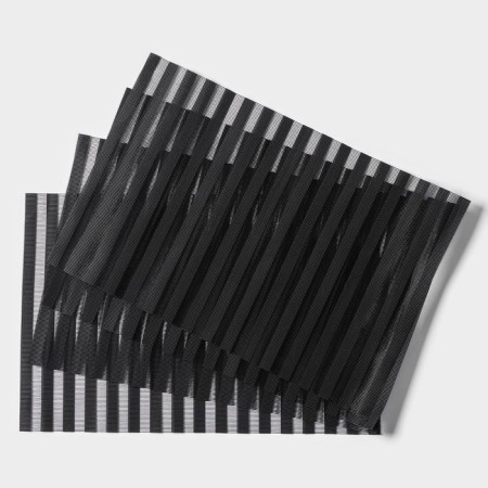 Set of serving napkins on the Magistro table, 4 pcs, 30 × 45 cm, black color-1