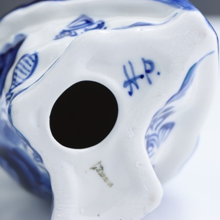 Souvenir Owl, Gzhel, 13x9 cm-4