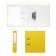 A4, 50 mm, Erichkrause Standard, boumvinyl folder, with label on the spine, lower metal kant, yellow