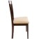 Wooden stool Midea array of gvee/fabric, nut/beige 43x48x94 cm
