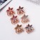 Hair crab "Audrey" Flower Color, 2.5 cm, gold, mix