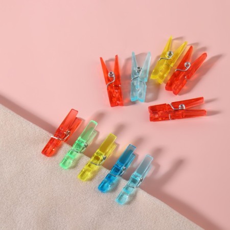 Brongs for sewing, 3 × 0.5 × 0.3 cm, 10 pcs, color colorful-2