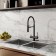 IDDIS ACE kitchen mixer, with a filter and flexible pour, black matte
