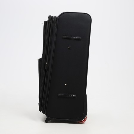 Big suitcase 28 ", a lightning department, code castle, 3 wheels, 2 outer pockets, black color-3