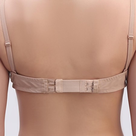 Brutter's clatter for a bra, 3 rows 2 hooks, 3.2 × 10.5 cm, 5 pcs, beige color-4