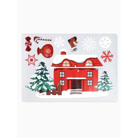 Stickers on the windows "Merry Christmas" Christmas tree, snowflakes, 2 pieces, 35 x 50 cm-1