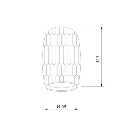 Ceiling accent Elektrostandard, DLN104 GU10 69x69 mm, IP20-4