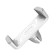Holder for a smartphone in the Hoco CPH01 auto, rotary, 4.5-6 ", grip up to 85 mm, white-gray