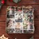 Cookie box, confectionery packaging, "beautiful evening", 12 x 12 x 3 cm, new year