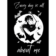 Every day is all about me. Уэнсдей. Блокнот в точку