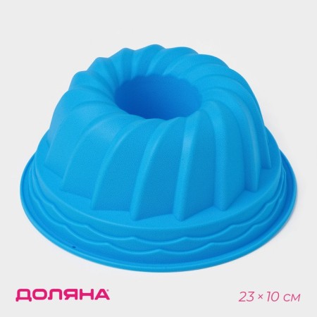 The form for baking the share "German cupcake. Custard cookies ", silicone, 23 × 10 cm, blue color