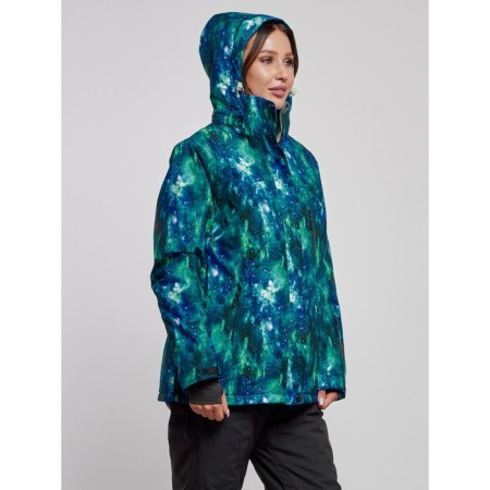 Ski jacket female winter, size 60, blue color-1