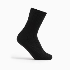 Socks men's terry ecosim color black, size 29