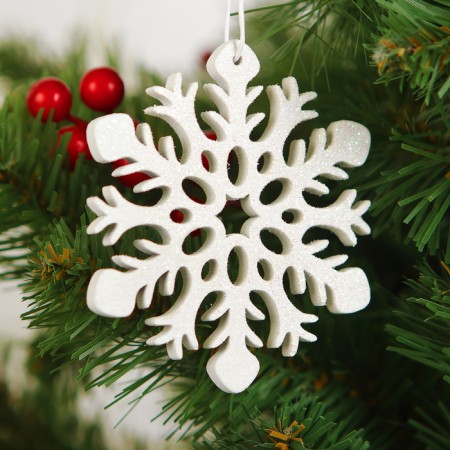 New Year's suspension "Snowflake", maxi, mix-1