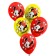 Airy ball "Happy Birthday!" 12 inch, latex, 5 pieces, Minnie Mouse