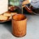 A glass of natural cedar MAGISTRO, 450 ml, 10 × 8 cm, brown color