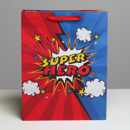 Package Gift Crafts Vertical, Packaging, “Super Hero”, L 31 x 40 x 11.5 cm-2