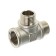 The Valtec tee, 1/2 ", internal/outer/outer thread, nickel -plated brass