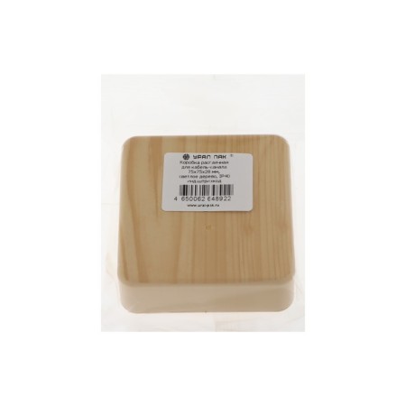 Single box for the cable channel Ural Pak, 75x75x28, IP40, Light Wood, KR-513130075-3