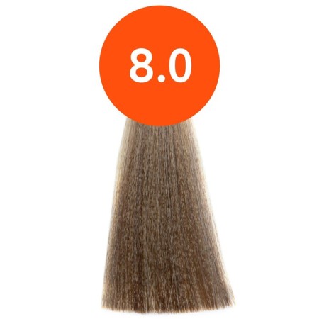 Cream-color hair Permanent Ollin Professional N-Joy, tone 8/0, light-blond, 100 ml-1