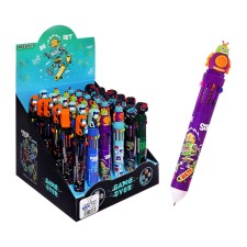 Automatic ballpoint handle, 10 color, barcode on a piece, mix robot/machine