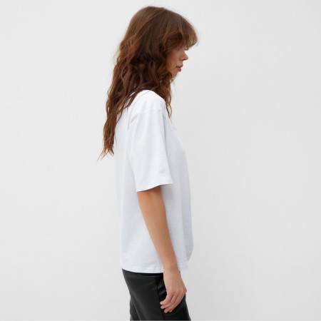 Women's T-shirt with Kulika Minaku Regular Fit: White color, rn 50-2