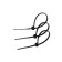Clot of nylon tundra krep for screed, 2.5x100 mm, black, in packaging 100 pcs.