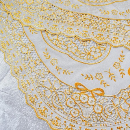 Towa Grace napkin, openwork, oval, 30x45 cm, color gold-2