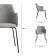 Chair dwight, 510 × 550 × 860 mm, mitch, color light gray