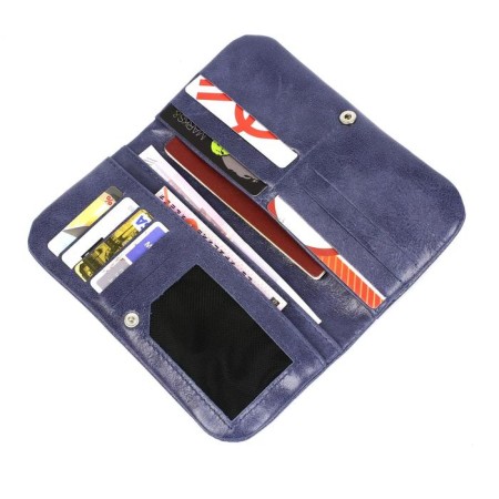 Kuletkuhurnik wallet, button, 3-for bills, 1-for coins, 11-for cards, blue cracker-1
