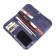 Kuletkuhurnik wallet, button, 3-for bills, 1-for coins, 11-for cards, blue cracker