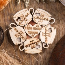 Hot “coffee” stand, d = 11 cm, juniper