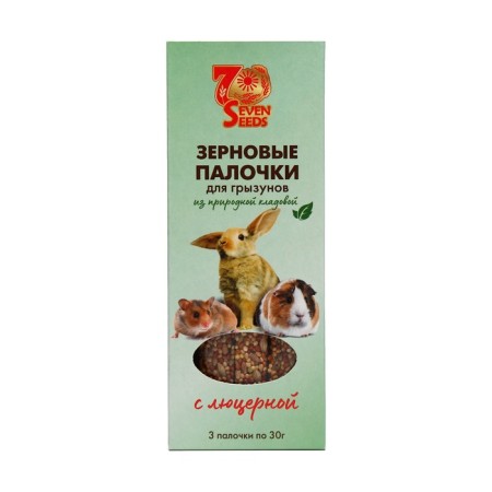 Sticks "Seven Seeds" for rodents, alfalfa, 3 pcs, 90 g-1