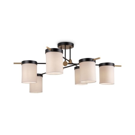 Freya FR5377CL-06B Bogy, 950x950x330 mm ceiling lamp, E14, 6x40W, black color black-1