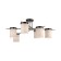 Freya FR5377CL-06B Bogy, 950x950x330 mm ceiling lamp, E14, 6x40W, black color black