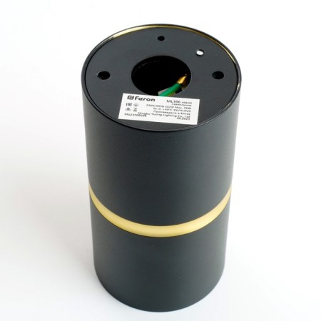 Ceiling light Feron ML186, IP20, GU10, 35 W, 55x55x100 mm, Black/gold color-5